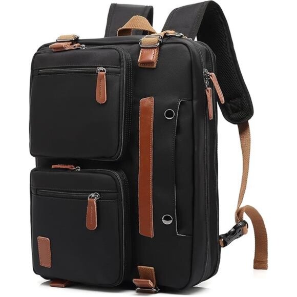 3 in 1 Laptop Bag for Men Women Backpack Messenger Briefcase Work Travel Bag - Picture 7 of 7